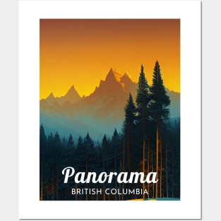 Panorama British Columbia Canada ski Posters and Art